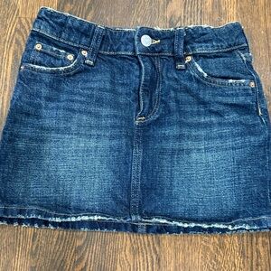 H&M Dark Blue Denim Mini Skirt